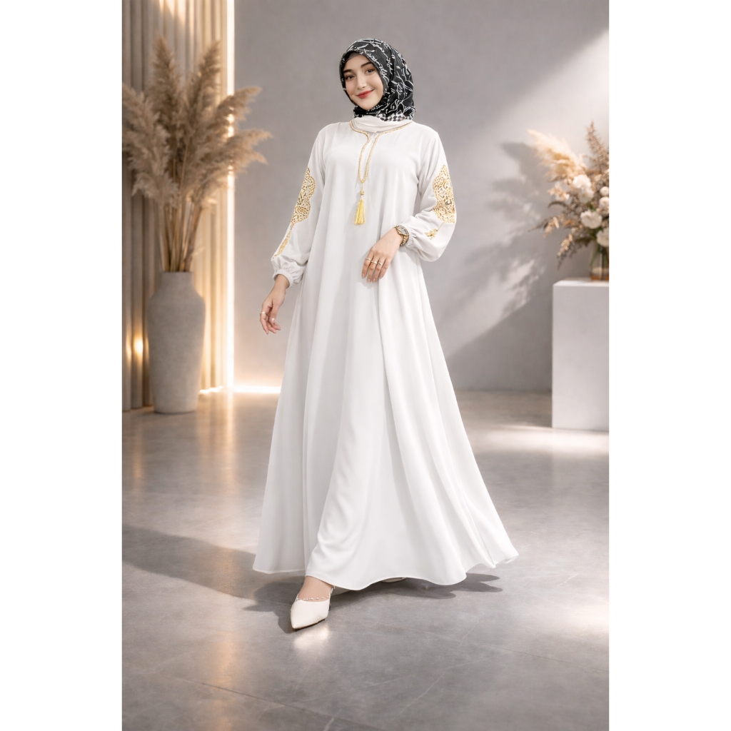 Abaya Dubai / Gamis Terompah / Gamis Dubai/