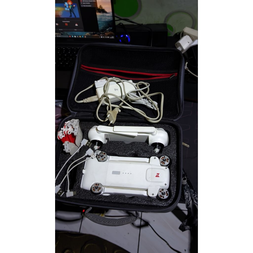 Drone FIMI X8 SE 2020 Kamera 4K GPS 3 Axis Gimbal Bekas Original 1 Baterai Siap Terbang