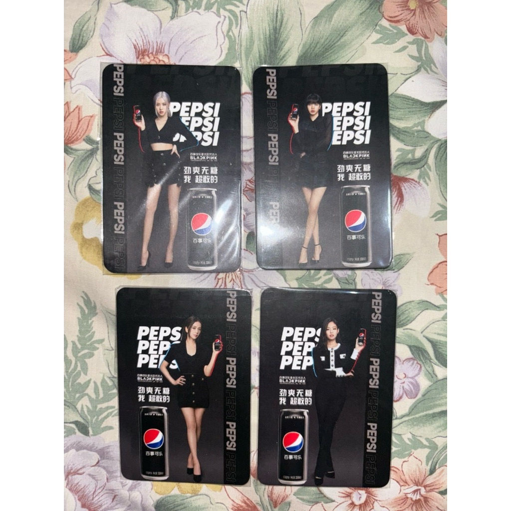 photocard blackpink X pepsi 2020