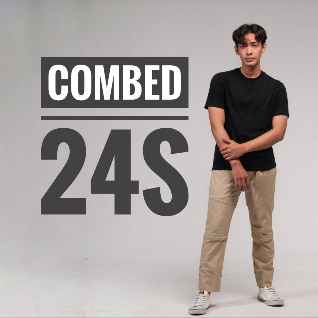 [GROSIR] KAOS POLOS COMBED 24S PENDEK PRIA WANITA PREMIUM KNITTO