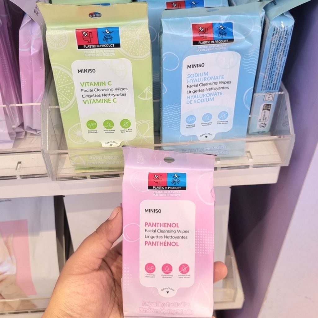 MINISO FACIAL CELANSING WIPES / TISU BASAH PEMBERSIH WAJAH