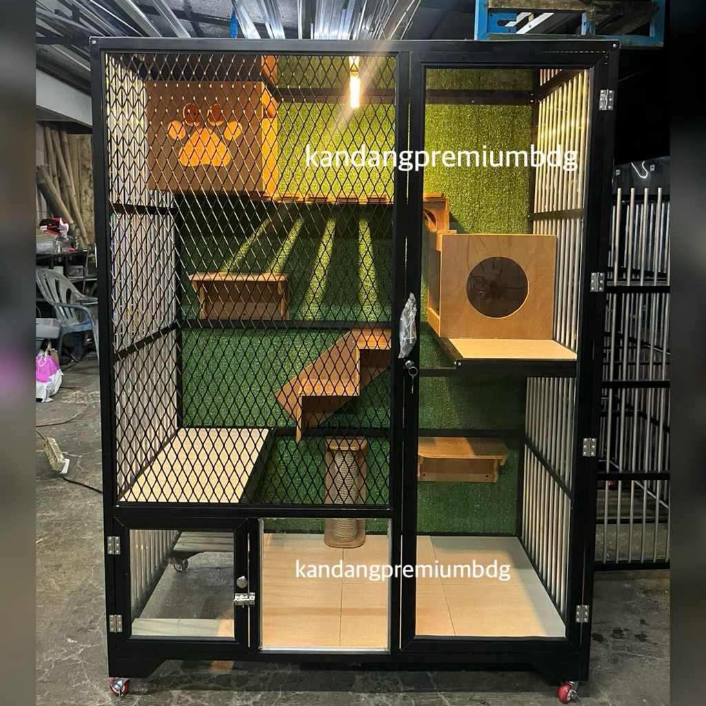 kandang alumunium aluminium kucing rumah hewan catroom