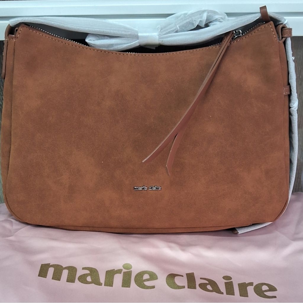 tas coklat suede marie claire