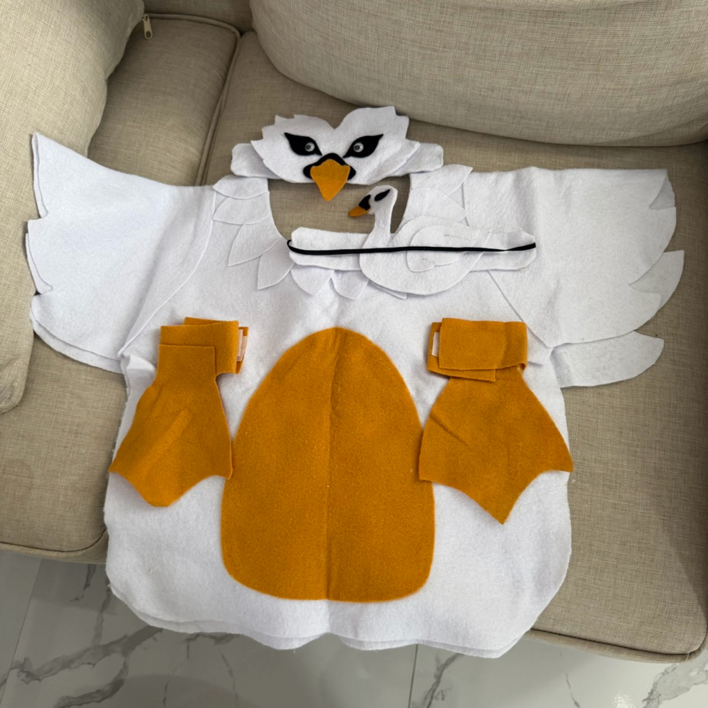 Kostum Anak TK Angsa Bebek Hewan Flanel