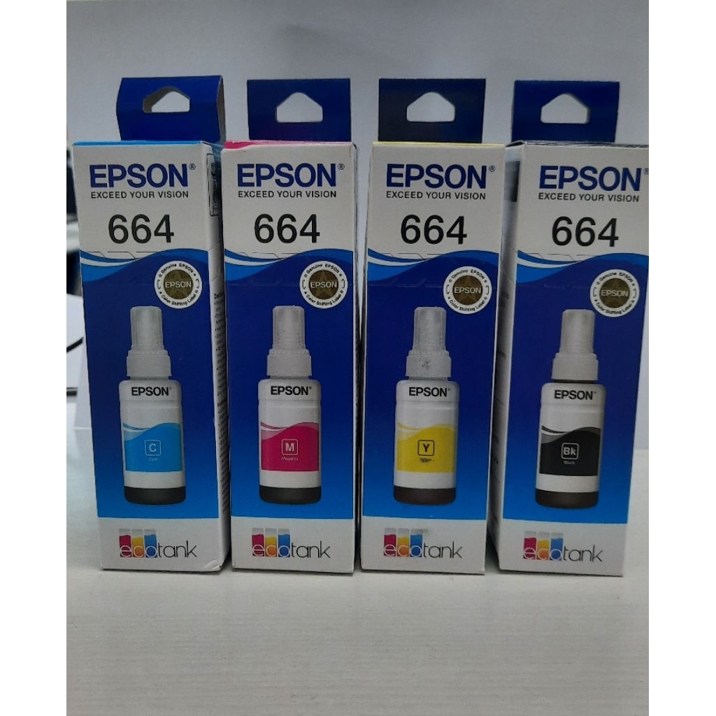 Tinta Epson 664 Original L120 L220 L3110 L3150 L360 L365 Hitam / Warna