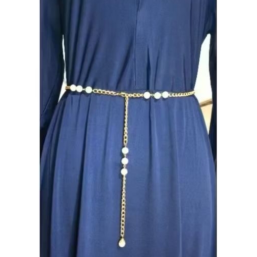 PROMO - Belt Rantai Mutiara 2 Rangkap || Belt Mutiara Wanita || Belt Rantai Wanita
