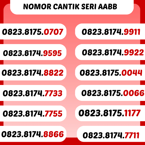 NOMOR CANTIK TELKOMSEL SERI AABB