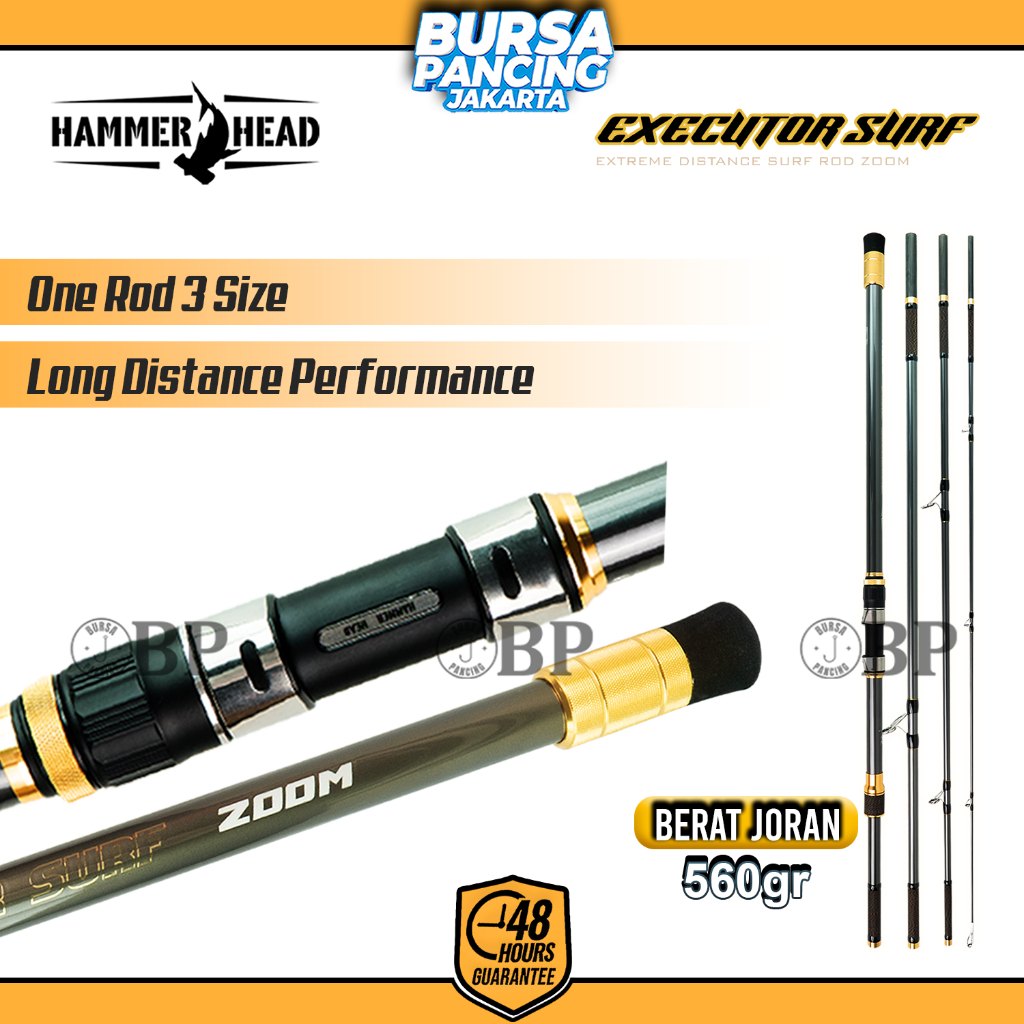 HAMMER HEAD Joran Pancing Surf Casting EXECUTOR SURF 390cm 420cm 450cm X30 Carbon Zoom Premium Alumi