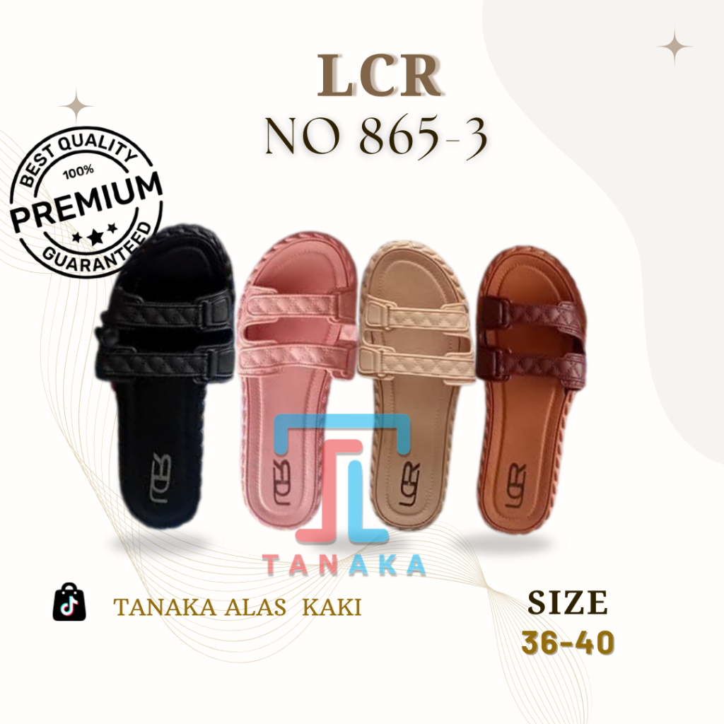 Sandal Slop Wanita LCR 865 - 3 Original / Bahan karet sintesis, anti slip, nyaman dan awet