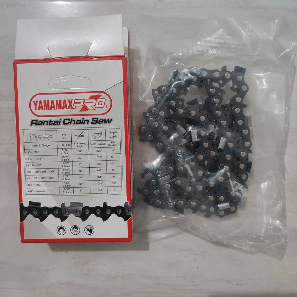 YAMAMAX PRO Senso Saw Chain 22 Inch 38T / Mata Pisau Laser Mesin Gergaji Chain saw 22 inch Carbide J