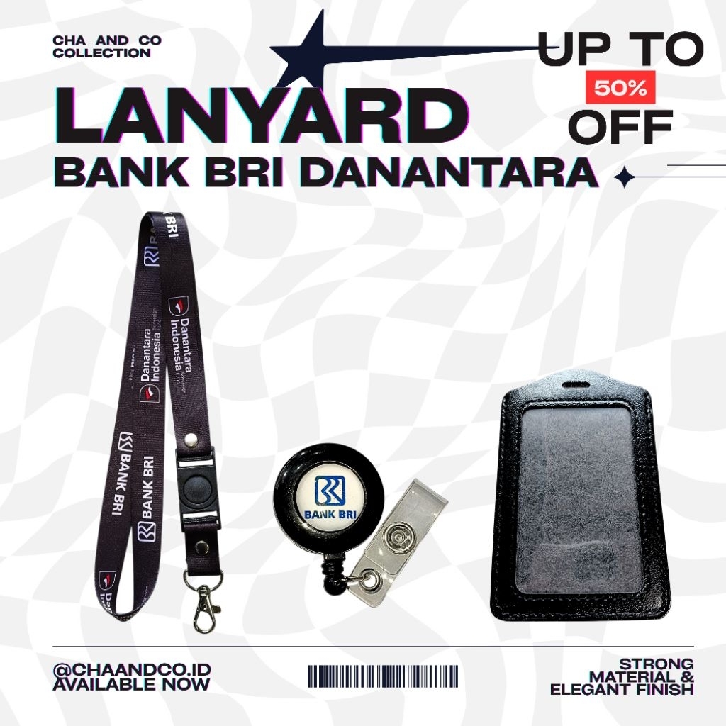 LANYAR BRI DANANTARA  / SATU SET PAKET LENGKAP LANYARD BRI DANANTARA