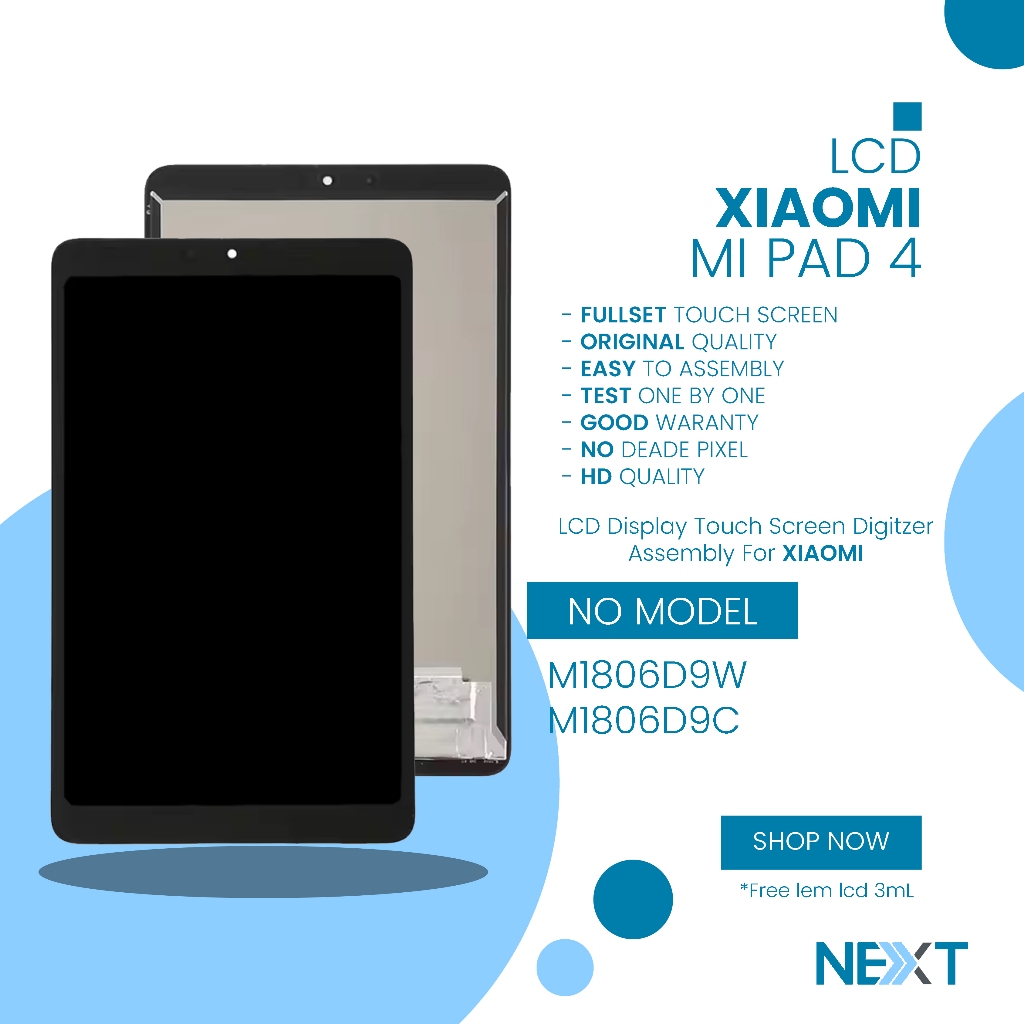 LCD Xiaomi Mi Pad 4 - Fullset Touchscreen Original