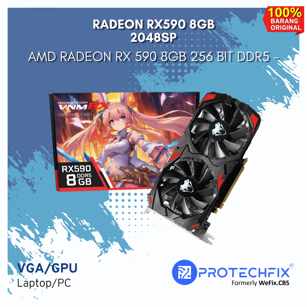 VENOMRX VGA Radeon RX 590 8GB DDR5 - 2048