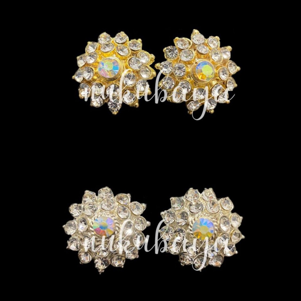 Giwang / Suweng / Anting Bulat Ukuran Dewasa Model Jepit