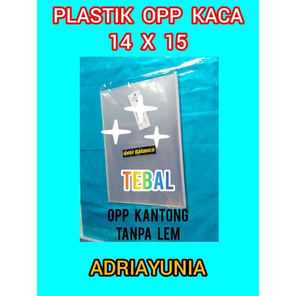 Plastik Opp Kaca 14x15 - Plastik Opp Cup Cake 14 x 15  - Plastik Opp 14x15 Roti Bludder - Plastik Op