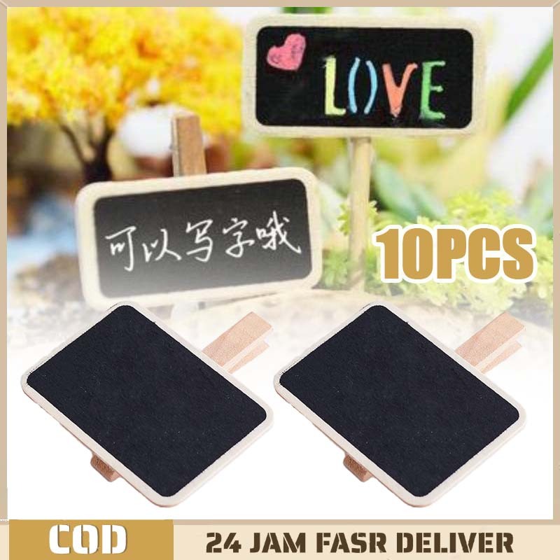 Papan Tulis Kapur Mini Blackboard Mini 10pcs Mini Blackboard Papan Tulis Cafe Papan Tulis Mini Papan