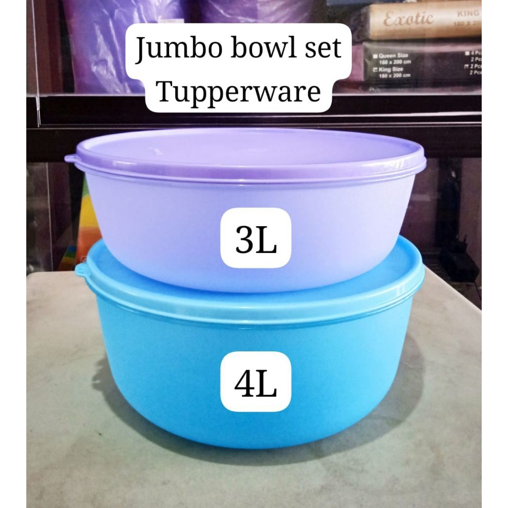 wadah besar,jumbo bowl set by tupperware (2 pcs)