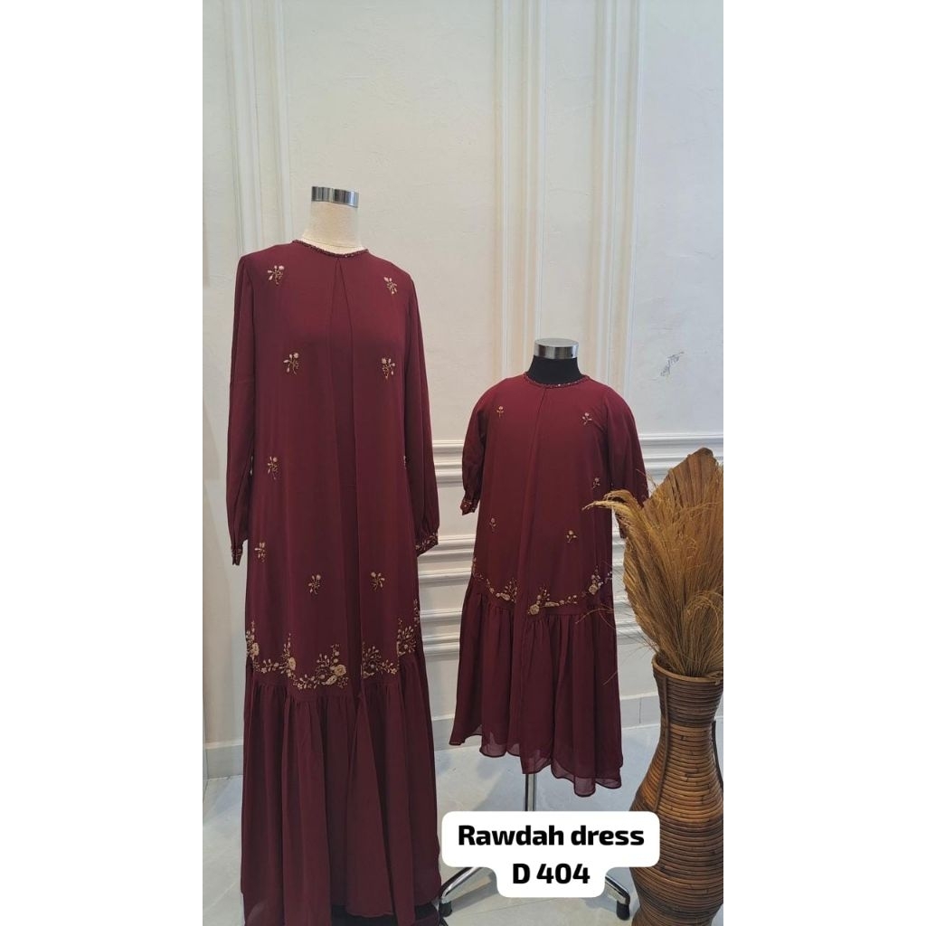 Rawdah Dress Gamis D-404 nesty collection
