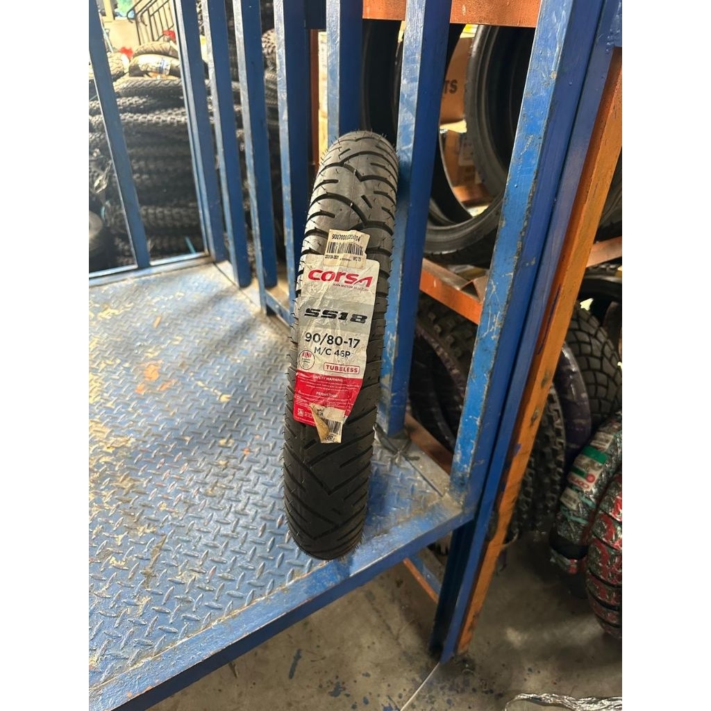 BAN LUAR CORSA 90/80-17 TUBELESS SS-18