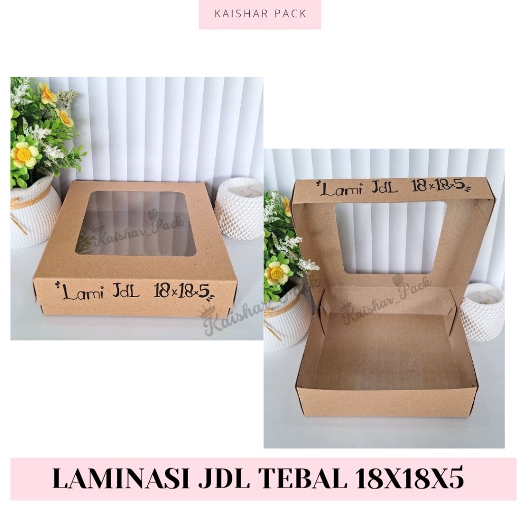 KARDUS LAMINASI 18X18X5 / PIECES