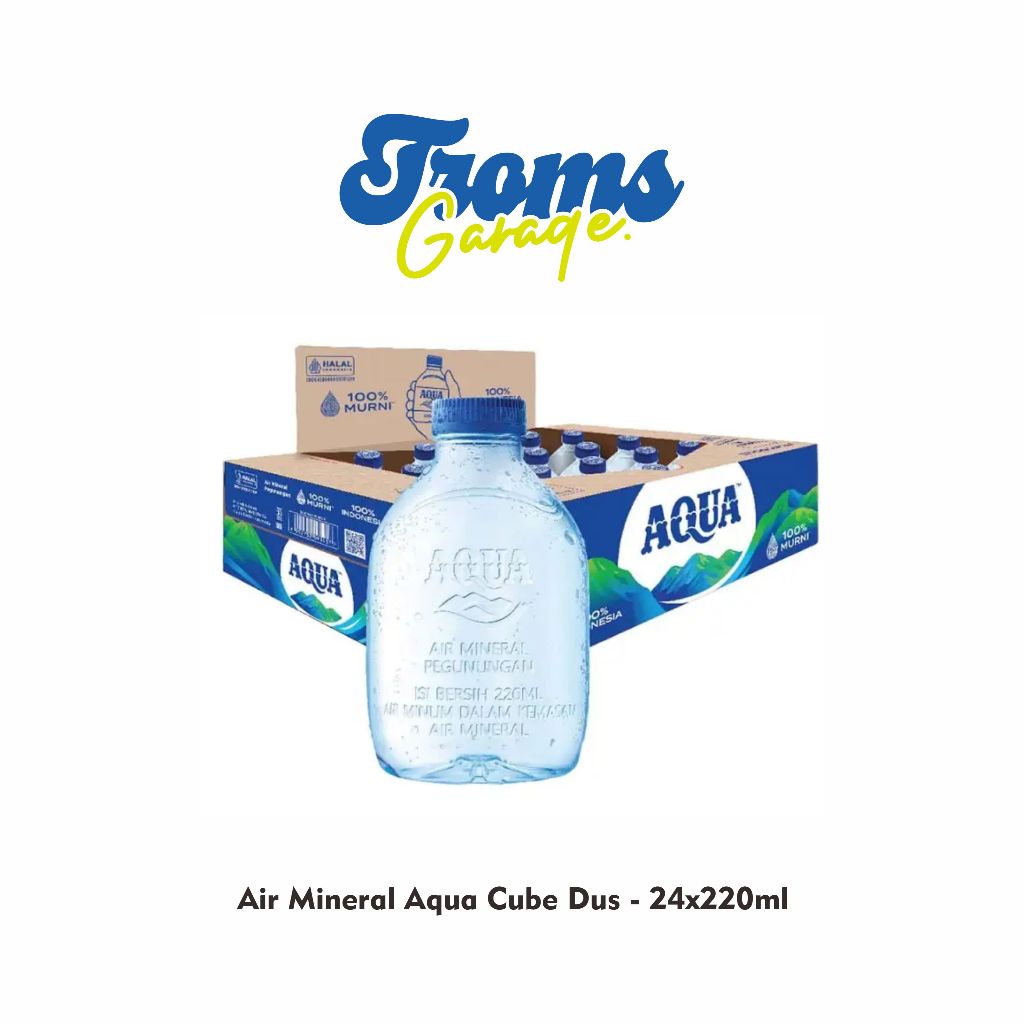 Aqua Mini Aqua Cube 220ml 24 Botol Air Mineral Alami
