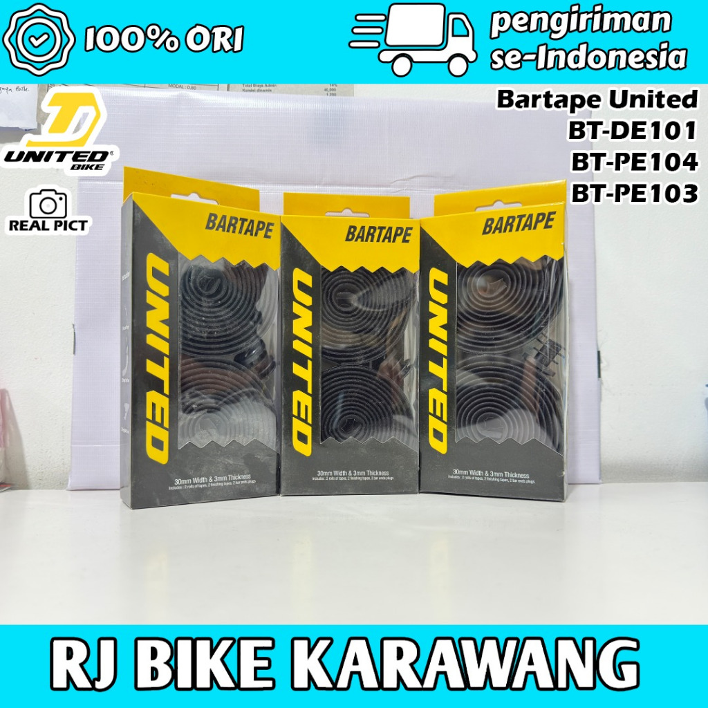 BAR TAPE PEMBUNGKUS STANG BALAP FIXIE ROAD BIKE UNITED DE101 PE104 PE103