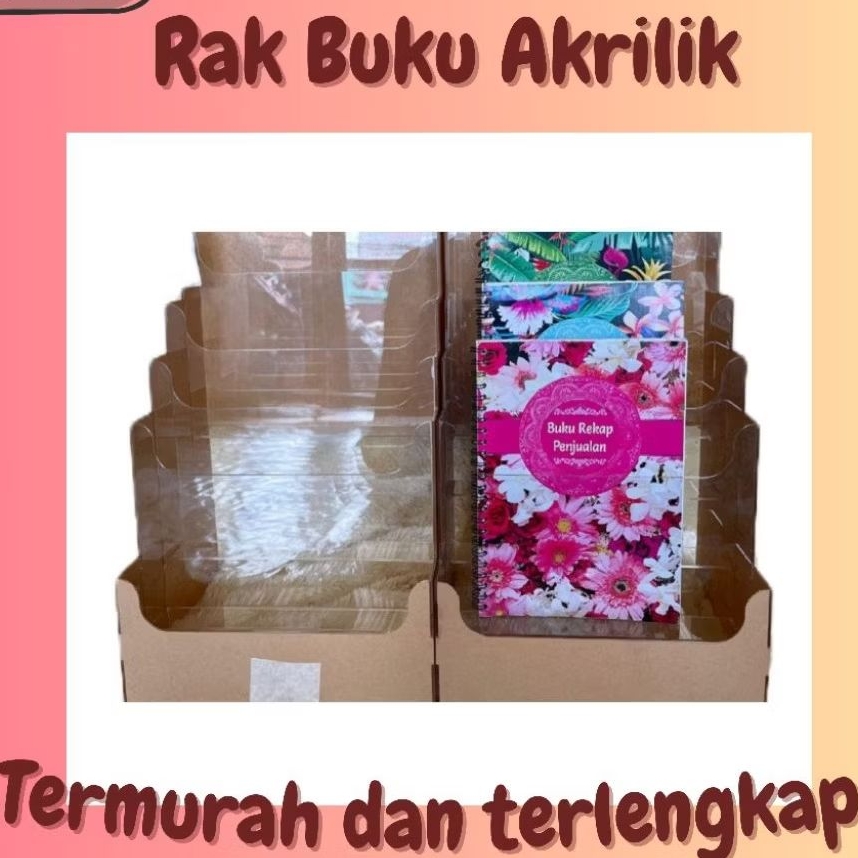 DISPLAY RAK AKRILIK BUKU | DISPLAY RAK AKRILIK BROSUR | DISPLAY RAK AKRILIK MAKEUP