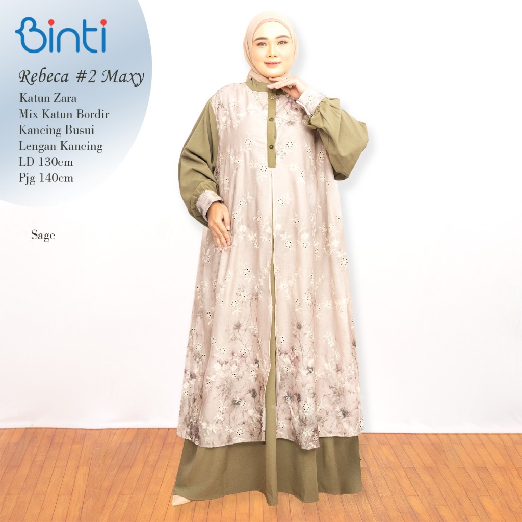REBECA MAXY BINTI ENTER / REBECA DRESS MAXI BINTI DRESS GAMIS BUSUI OVERSIZE SUJU SUPER JUMBO OVERSI