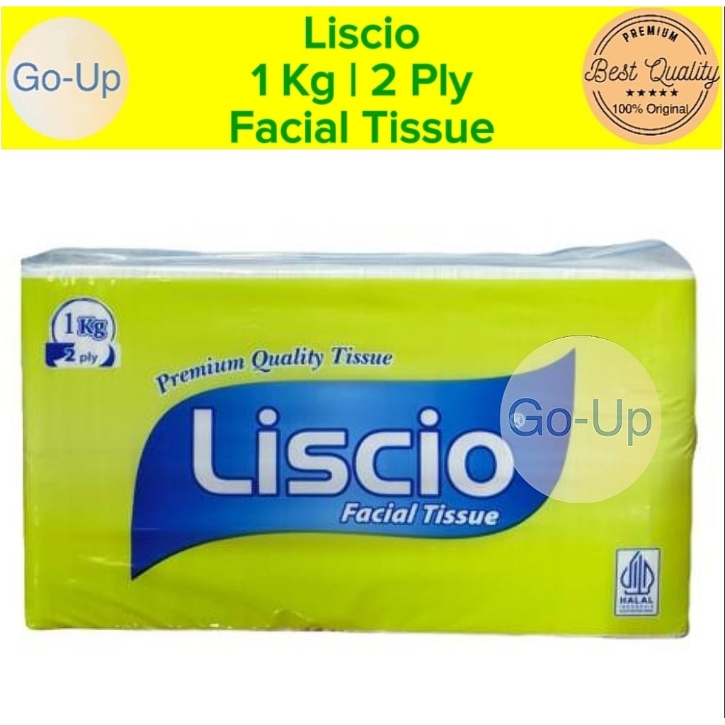 Tisu LISCIO Facial Tissue 1000 Gram 2 Ply Tisu Wajah 1 Kg 2 Ply Murah Grosir Promo