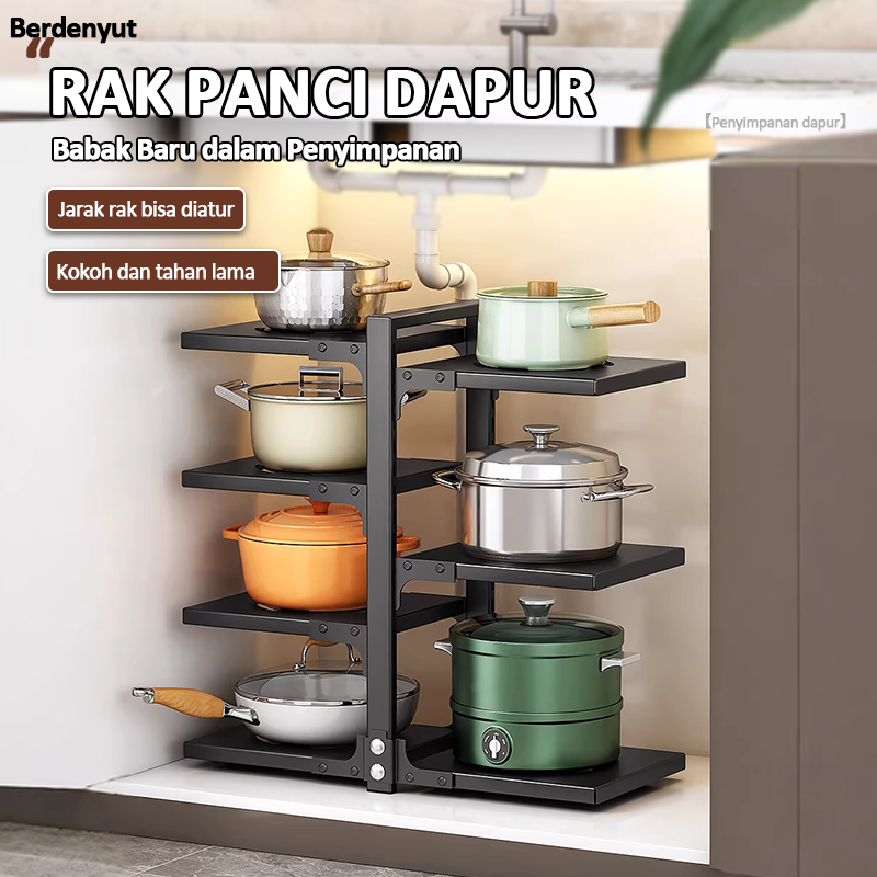 Rak Dapur Susun Rak Wajan Rak Dapur Stainless Steel