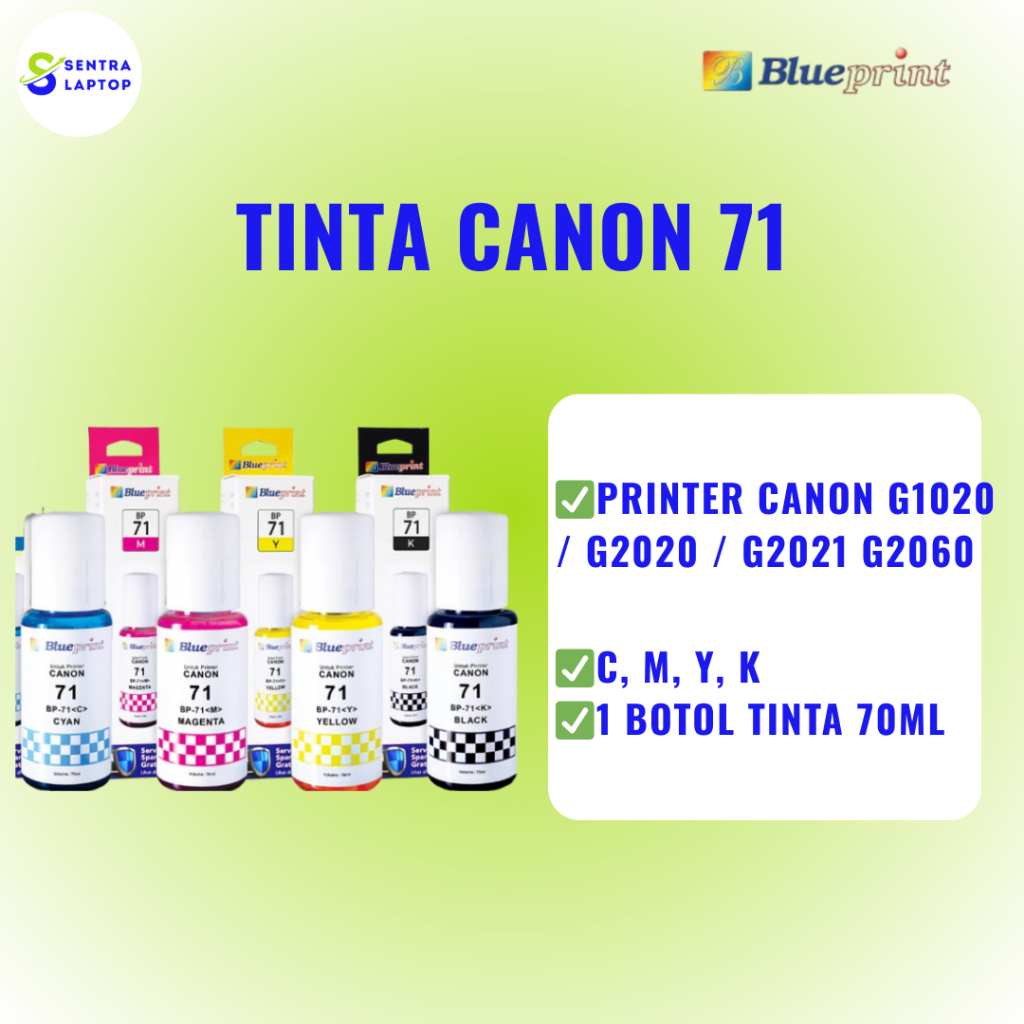 Tinta Blueprint Canon 71 Untuk Printer Canon - 1 Set