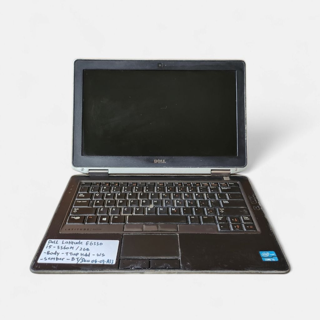 Laptop Dell Latitude E6330 Core i5 3360M Tanpa Ram/HDD Minus Batre Layar WS Speker Sember