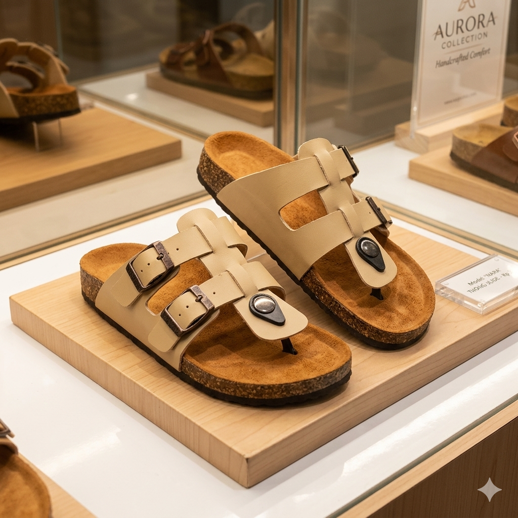 Sandal Jepit Retro Pria Wanita Big Size 34-45 Jumbo - Sandal Kulit Sintetis Nyaman
