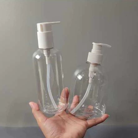 Botol Pump 250ml 500ml Botol Kosong Hand Sanitizer Gel Shampoo Conditioner Botol Botol Plastik Clear