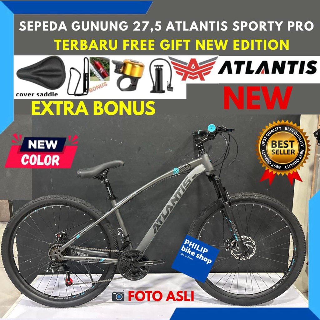 Sepeda Gunung MTB 27,5 Atlantis 735 Rem Cakram New