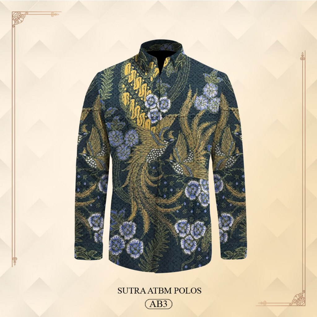 Kain Batik Tulis Sutra ATBM Kemeja Batik Pria Tanmalaka296
