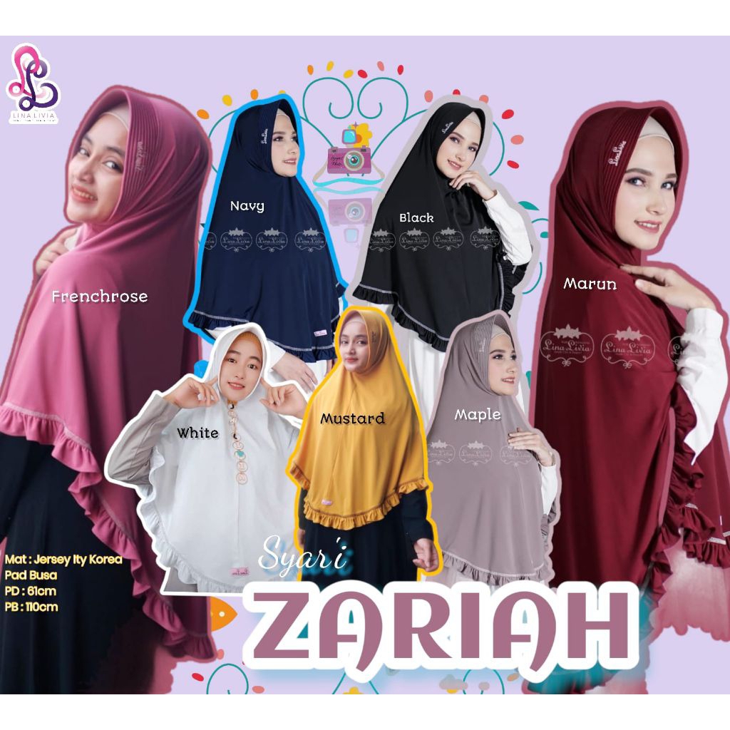 LINALIVIA HIJAB | BERGO ZARIAH SYAR'I  |™ LINALIVIA ORIGINAL
