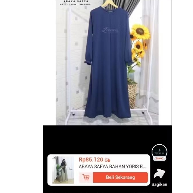 Gamis abaya navy by zeevana