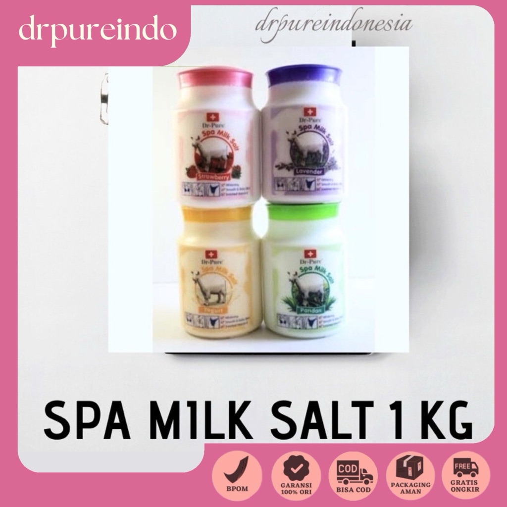 SPA MILK SALT 1 KG DR PURE (LULUR SPA)