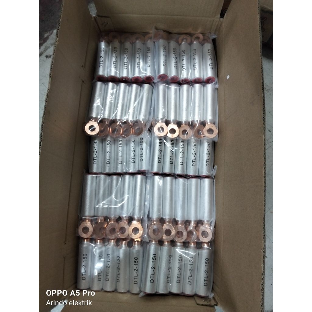 sepatu kabel (kabel skun) 150mm aluminium tembaga tipe DTL2