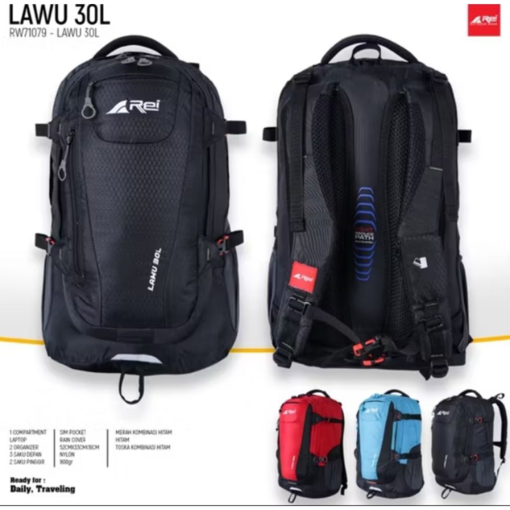 TAS RANSEL REI LAWU 30L