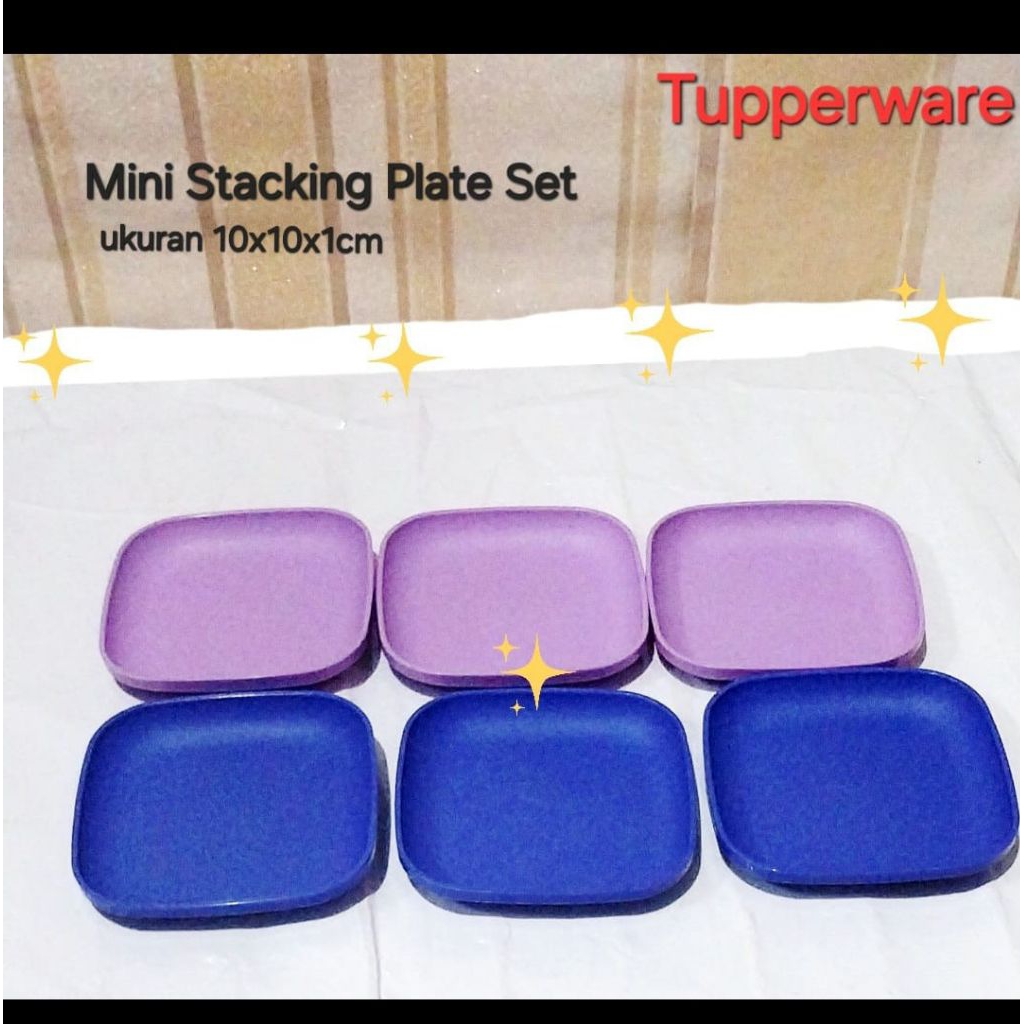 Tupperware new mini stacking plate set
