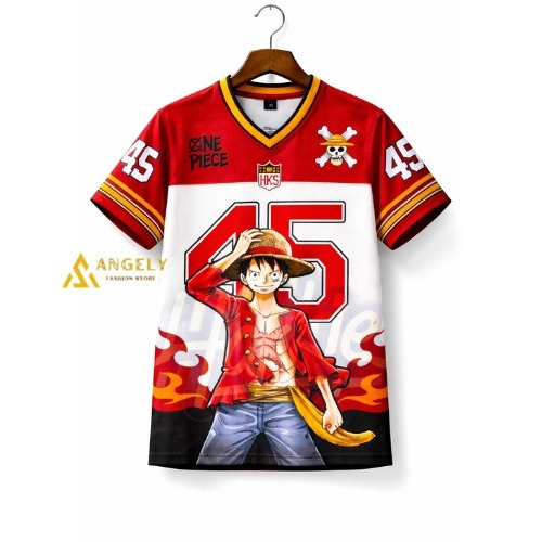JERSEY ONE PIECE LUFFY ZORO SANJI CHOOPER ANAK DAN DEWASA / JERSEY ANIME / JERSEY KAOS OLAHRAGA FUTS