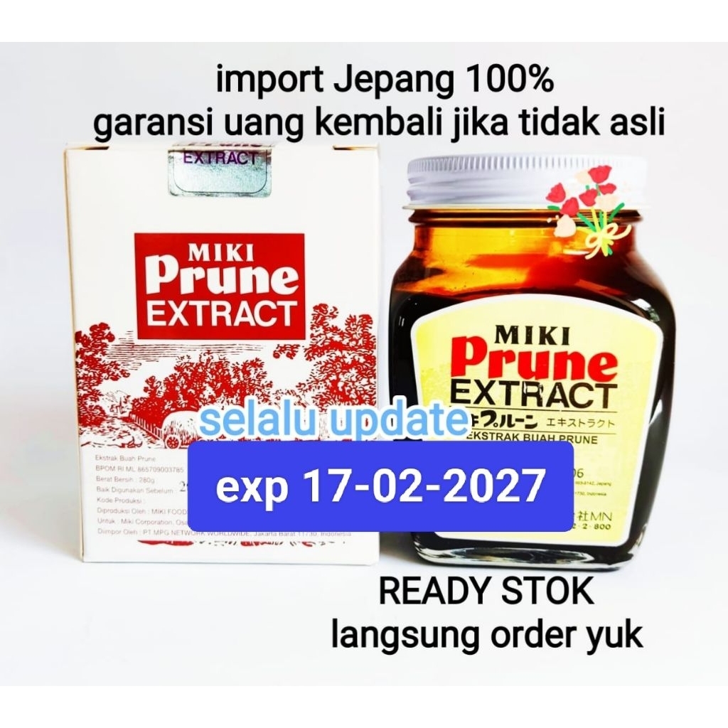 Miki prune extract original 100% import jepang