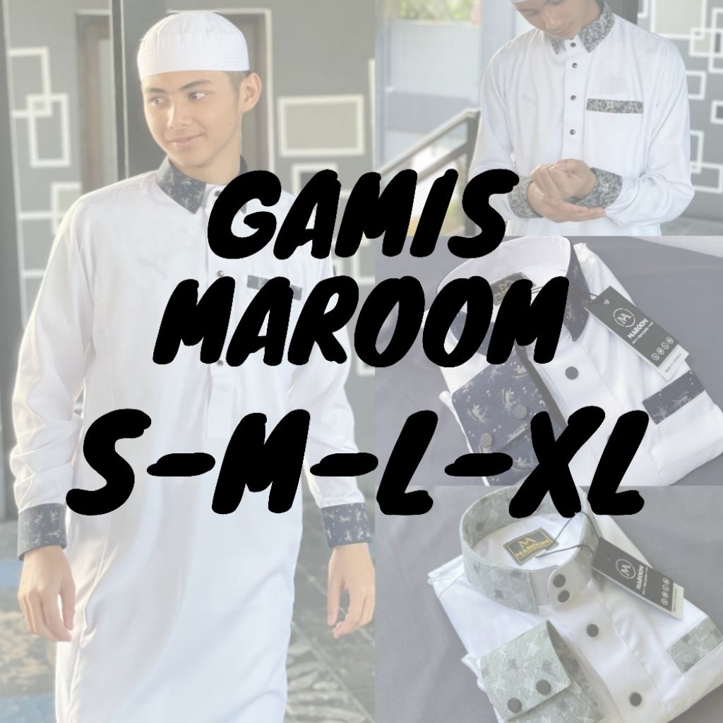 Gamis Pria Jubah Pria Maroom Premium | Gamis Pria Jubah Pria Dewasa