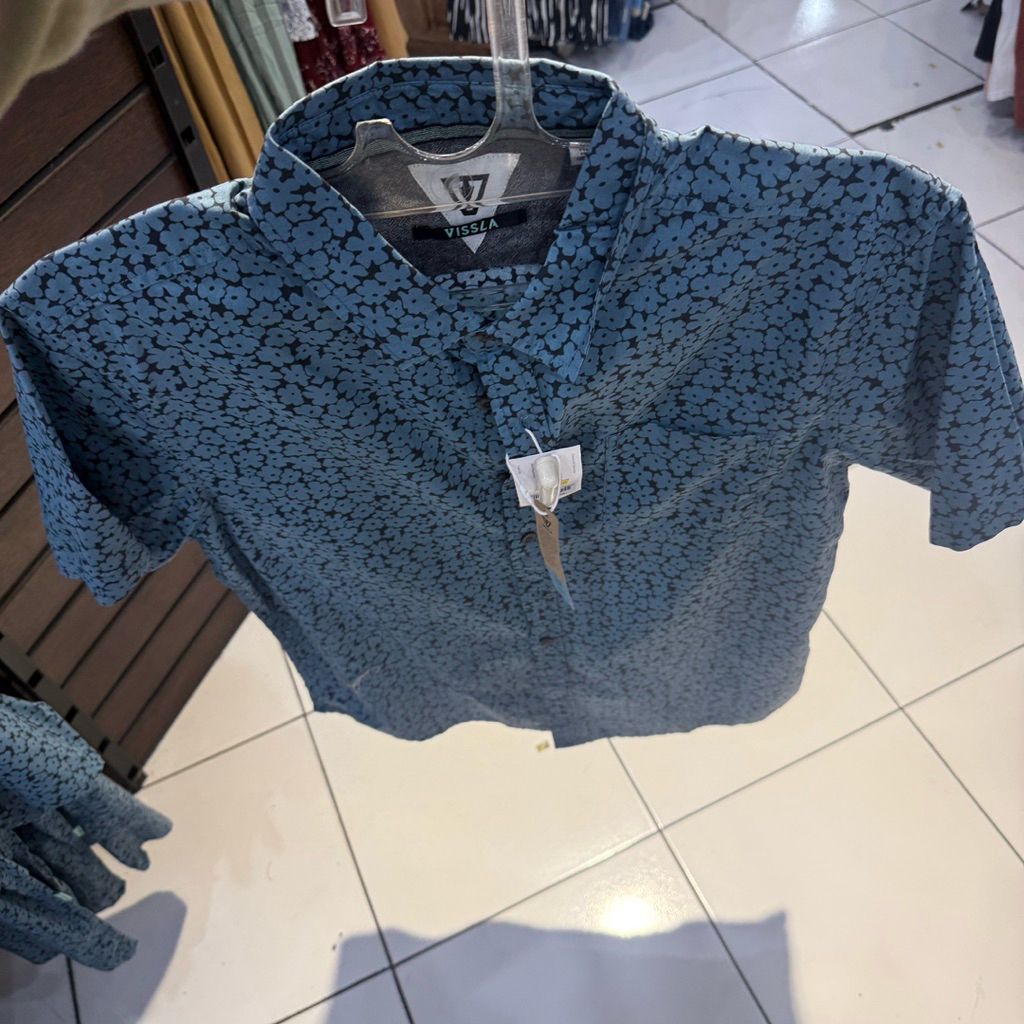 kemeja pria vissla original cut up short sleeve shirt eco dpw