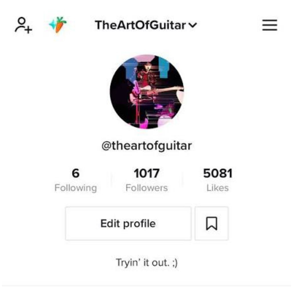 Jual akun tiktok 1k followers