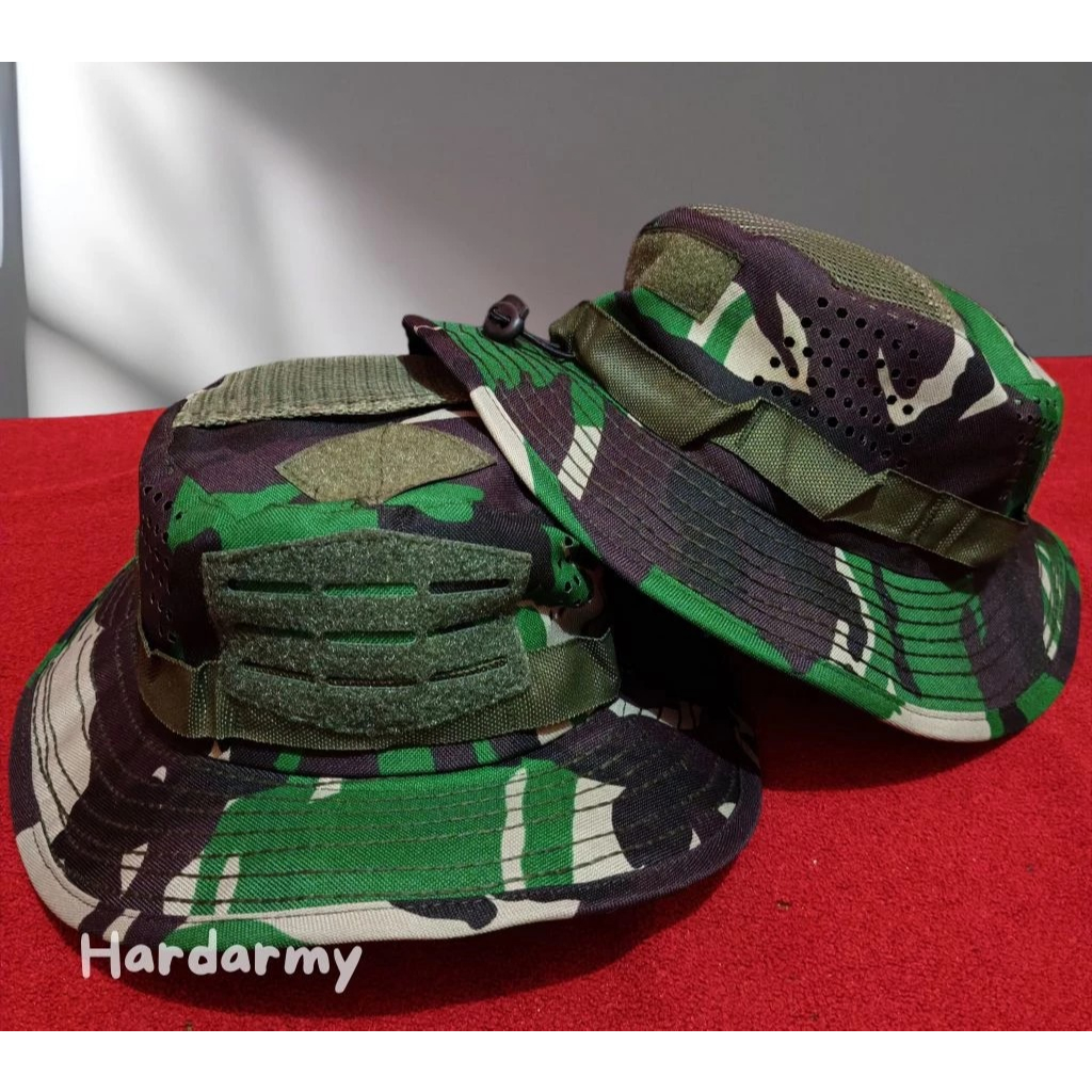 Model Terbaru Topi Rimba laser, Topi Rimba Full kawat, Topi Rimba Velbet ,topi Rimba Velcro, Topi Ri