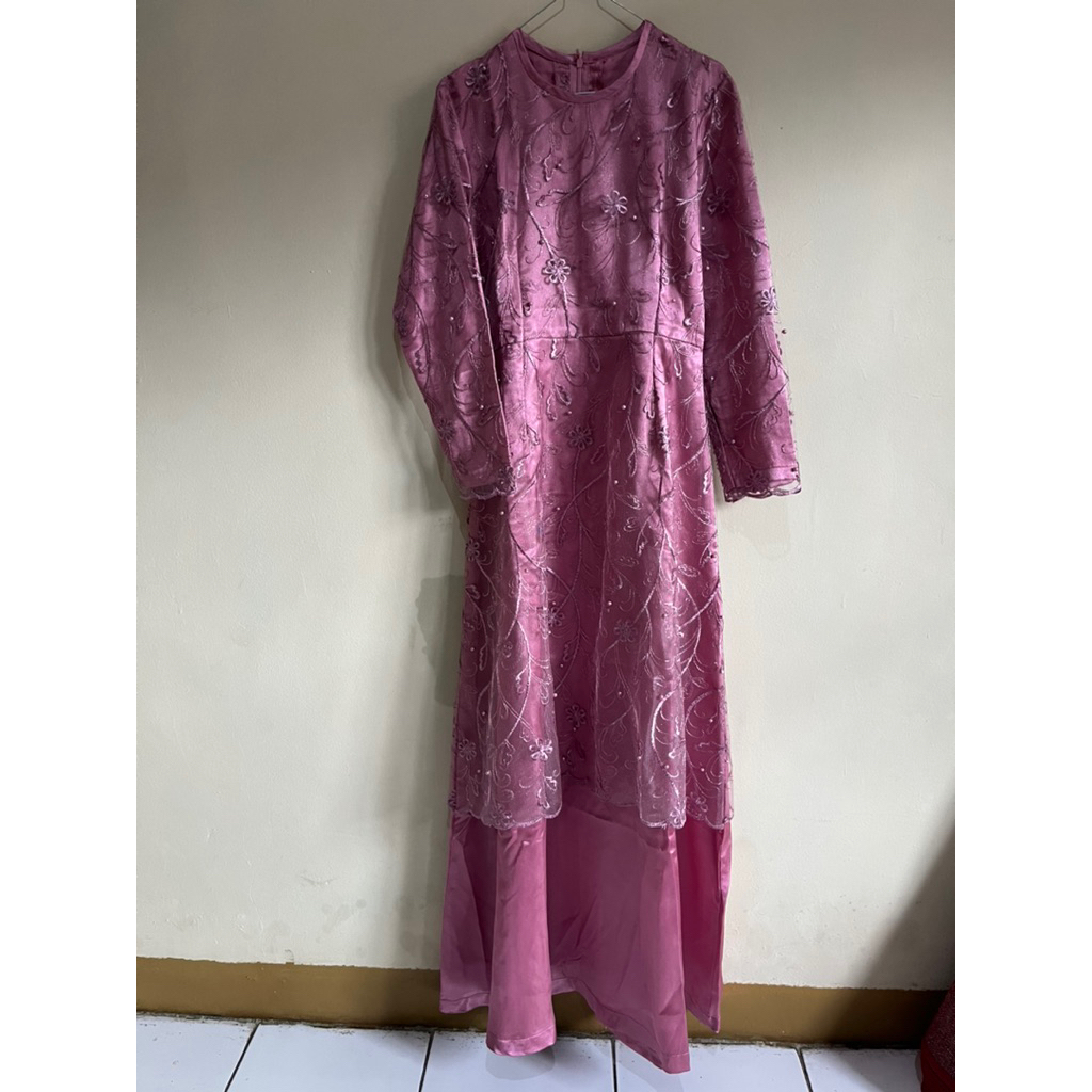 PL Gamis pink brukat