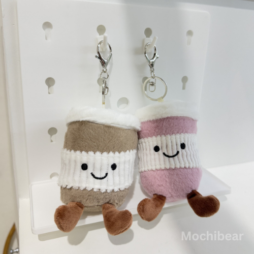 Mochibear | Amuseables Coffee To Go Bag Charm Jellycat Coffee Cup Keychain Gantungan Tas Kopi Latte 